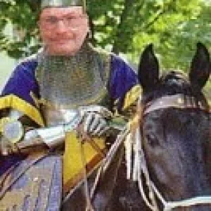 Beim Weinlesefest in Znaim 2000