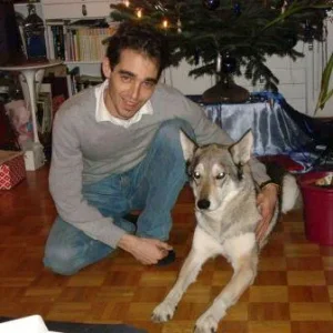 Chefe und ich unterm Weihnachtsbaum