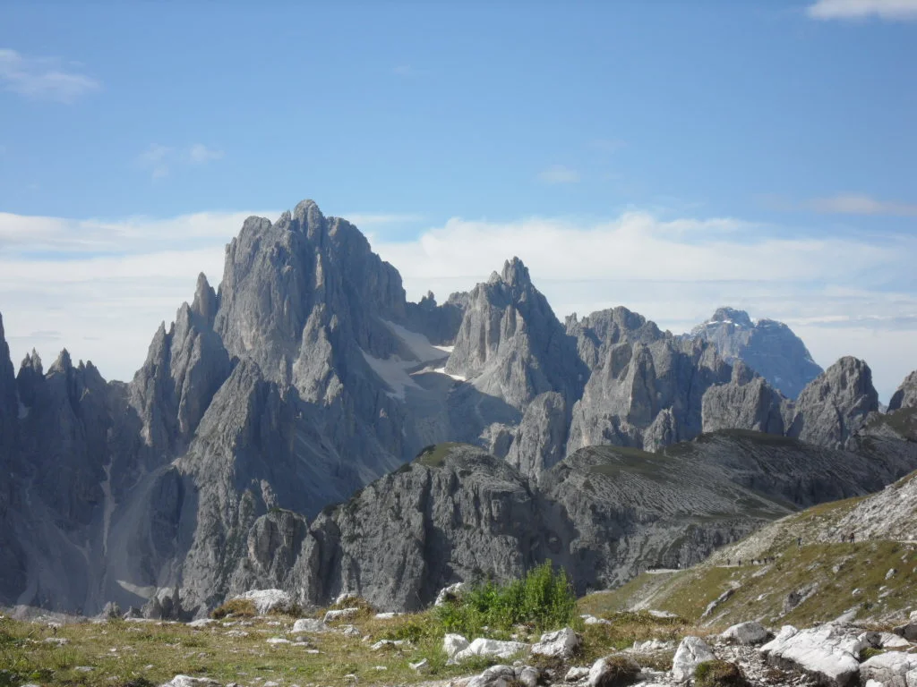 Aussicht von den Tre Crimes Itlaien Dolomiti